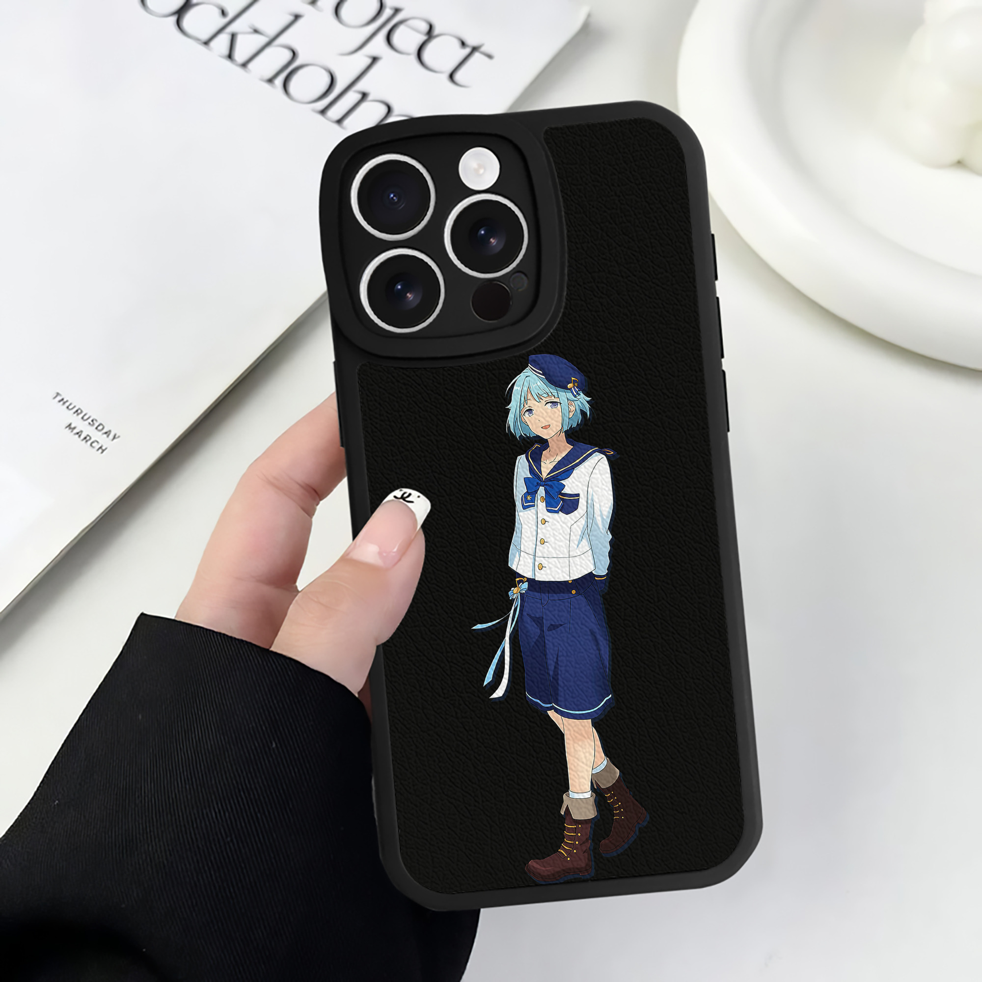 （画像用） あんさんぶるスターズ! Ensemble Stars 【iPhone 16シリーズ対応】シリコンスマホケース（レザー調） 材質：シリコン